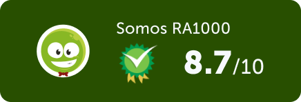 Nota 8.7 no ReclameAQUI